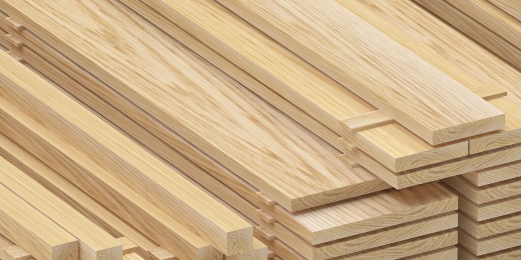 Timber suppliers sauna laths in Ayous tropical hardwood